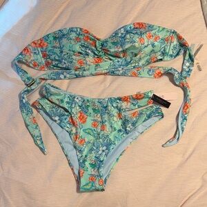 VS Floral Bandeau Bikini Set